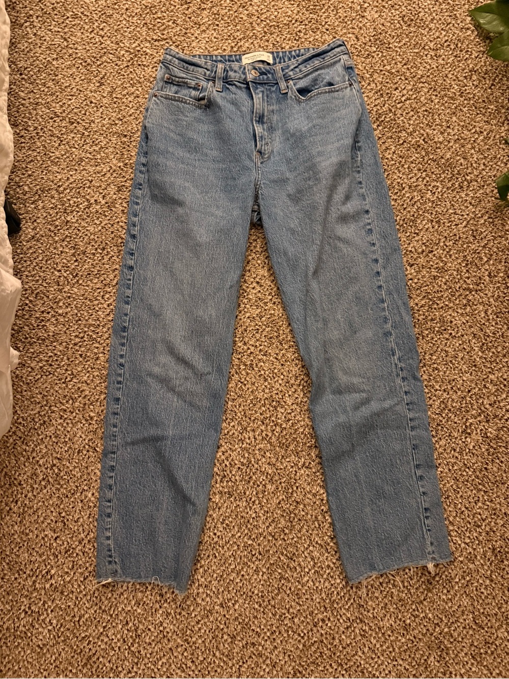 Abercrombie Vintage Straight High-rise Leg Jeans - curve love - size 28 long